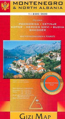 Montenegro & Albania North Gizi Maps Folded