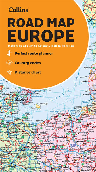 Europe Collins Folded Map