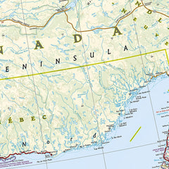 Canada East National Geographic Folded Map