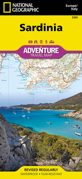 Sardinia National Geographic Folded Map