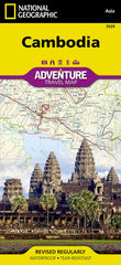 Cambodia National Geographic Folded Map