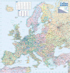 Europe Collins Folded Map