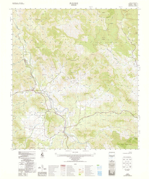 9344-2 Moore 1:50k Topographic Map