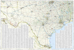 Texas Oklahoma National Geographic Folded Map