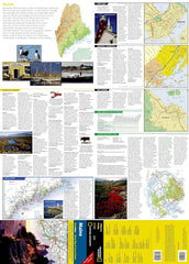 Maine National Geographic Folded Map