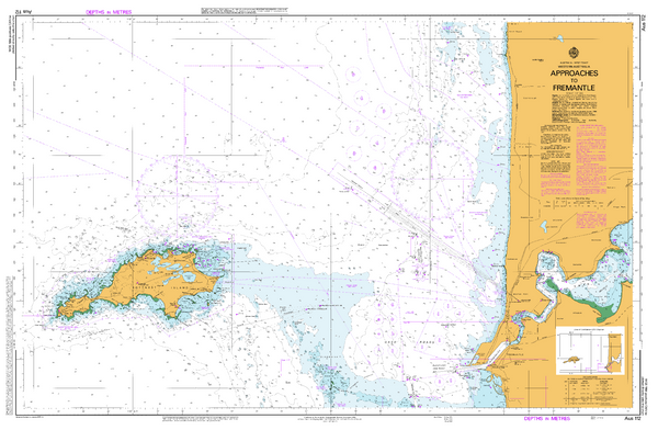 AUS 112 - Approaches to Fremantle Nautical Chart