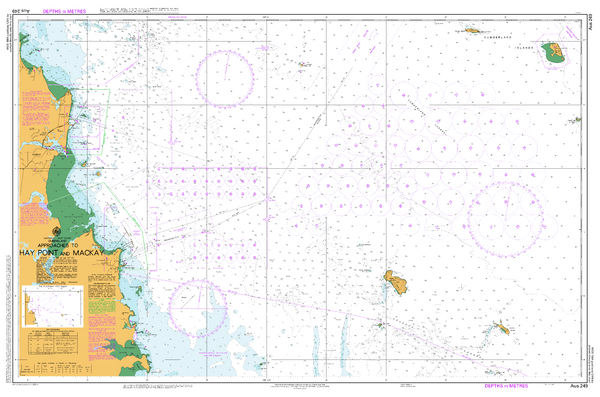 AUS 249 - Approaches to Hay Point and Mackay Nautical Chart