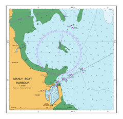AUS 236 - Moreton Bay Nautical Chart