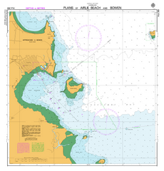 AUS 268 - Plans of Airlie Beach and Bowen Nautical Chart