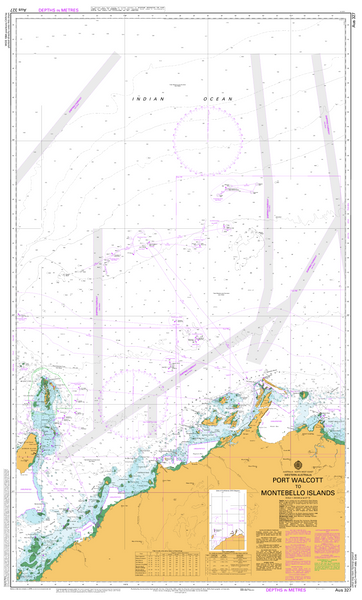 AUS 327 - Port Walcott to Montebello Islands Nautical Chart