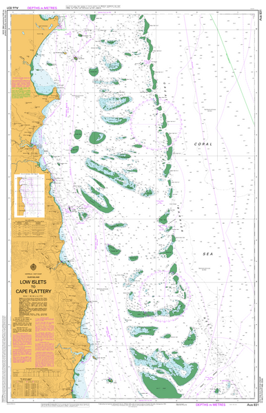 AUS 831 - Low Islets to Cape Flattery Nautical Chart