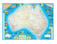 Australia Scratch Map (Large) 700 x 500mm by QPA