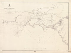 Australia — Bass Strait, Port Western (1843–1845) — vintage historical map reproduction