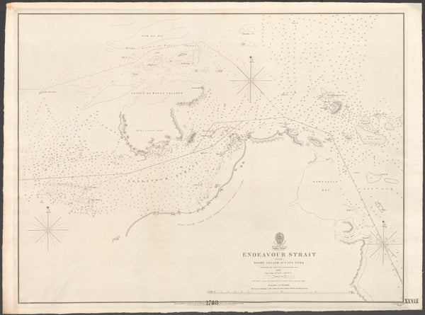 Australia — Torres Strait, Endeavour Strait from Booby Island to Cape York (1844)