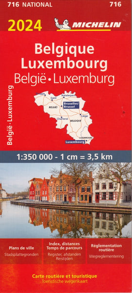 Belgium Luxembourg Michelin Map 716