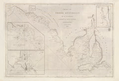 Chart of Terra Australis — Sheet III, South Coast (1802–1853) wall map | Mapworld