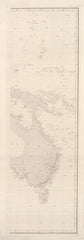 Eastern Australia with Tasmania, New Guinea & the Western Pacific (c. 1840s–1860s) wall map | Mapworld