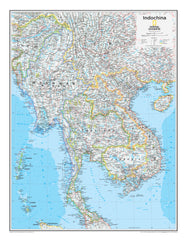 Map of Indochina with labeled countries and regions.