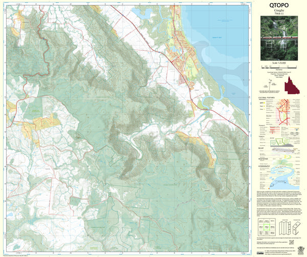 7964-11 Craiglie QTopo 1:25,000 Topographic Map