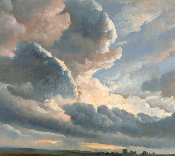 Study of Clouds with a Sunset near Rome (1786-1801) by Simon Alexandre Clément