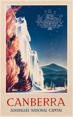 Travel Poster Canberra Australias National Capital travel poster