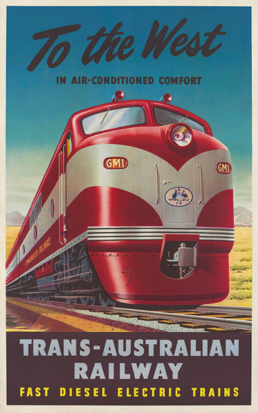 Travel Poster To The West travel poster