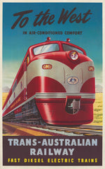 Travel Poster To The West travel poster