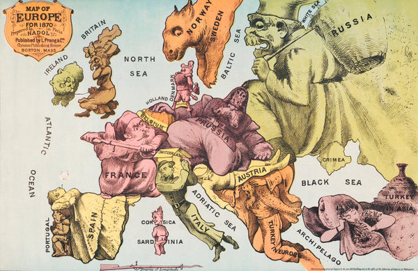 War Map of Europe As seen through French eyes by Paul Hadol