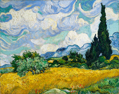 Wheat Field with Cypresses (1889) by Vincent Van Gogh