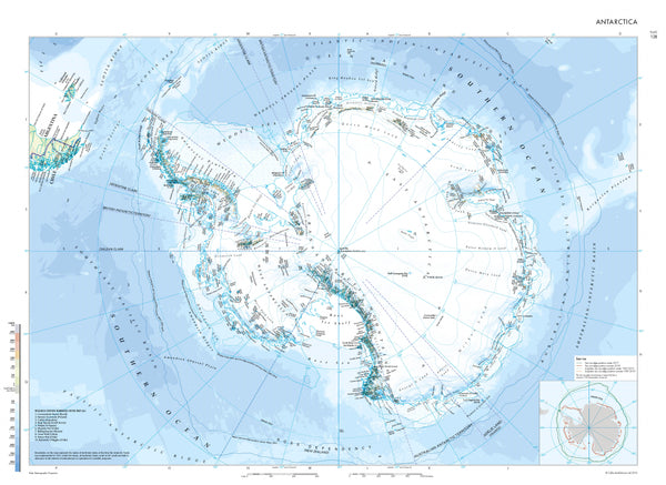 Antarctica Collins 834 x 609mm Wall Map