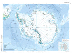 Antarctica Collins 834 x 609mm Wall Map