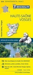 France Haute - Saone, Vosges Michelin Map 314