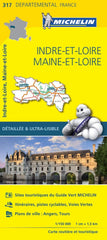 France Indre-et-Loire / Maine-et-Loire Michelin Map 317