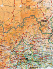 China Central Gizi Maps Folded