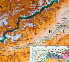Kyrgistan Gizi Maps Folded