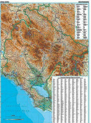Montenegro & Albania North Gizi Maps Folded