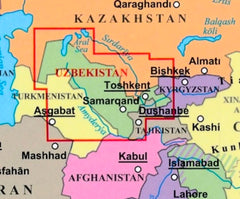 Uzbekistan Gizi Maps Folded