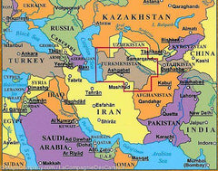 Turkmenistan Gizi Maps Folded