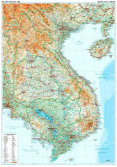 Vietnam,Laos,Cambodia Gizi Maps Folded