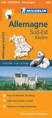 Germany South East & Bavaria Michelin Map 546