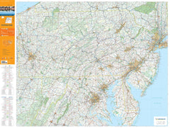 Mid Atlantic USA Michelin Map 582