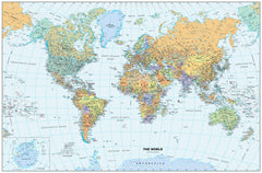 Classic World 1270 x 838mm Wall Map