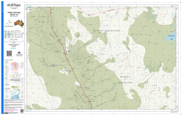 Helen Springs E5310 AUSTopo 1:250,000 Map — AUSTopo 1:250,000 topographic map