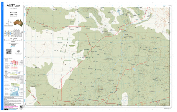 Alcoota F5310 AUSTopo 1:250,000 Map