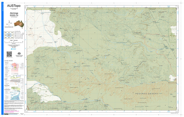 Abminga G5310 AUSTopo 1:250,000 Map
