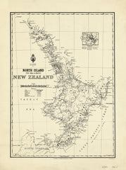 North Island Historic Wall Map 1937