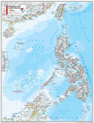 Philippines & South China Sea Atlas of the World, 11th Edition, National Geographic Wall Map