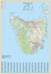 Tasmania UBD 770 Map 1020 x 1480mm Laminated Wall Map