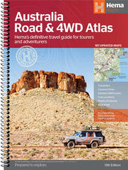Australia Hema Road and 4WD Atlas New 13th Edition Spiral Bound