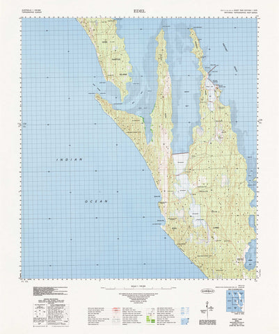 1545 Edel 1:100k Topographic Map